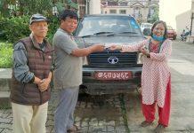 राष्ट्रिय आविष्कार केन्द्रलाई श्रेष्ठ परिवारले दियो गाडी