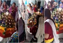 तिनचुला फाल्ने ‘हेभेन्ली पाथ’हरू नक्कली साकेलाथान खडा गरी नाच्न थाले