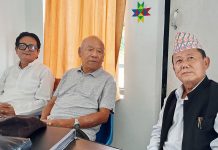 वैदेशिक अनुदान होइन, व्यापारिक अवसर खोजौं बायाँबाट क्रमशः जनमुक्तिका नेताहरू बलदीप प्रभावश्वर चाम्लिङ, एमएस थापा र केपी पालुङ्वा।